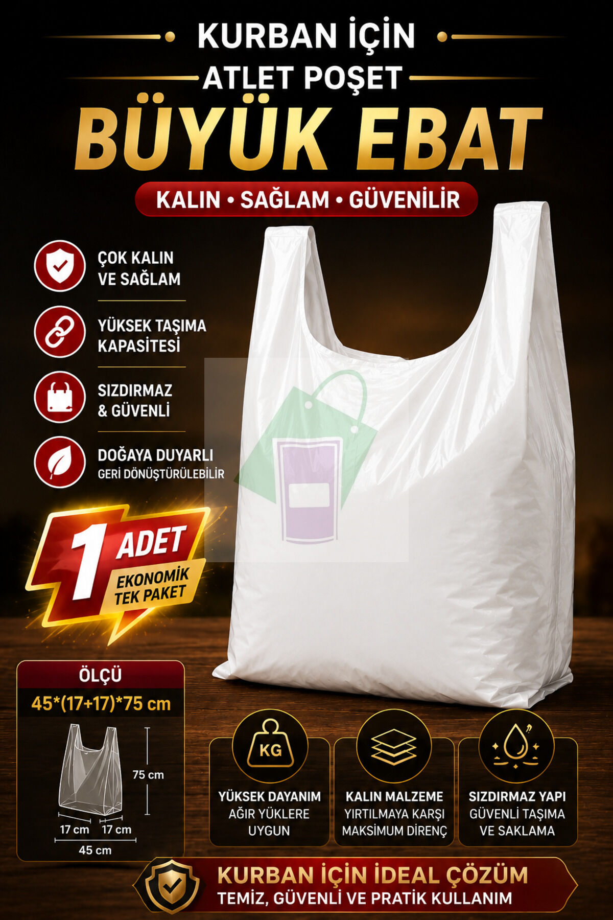 Meybuz Torbası 100 Adet Meyveli Buz Poşeti
