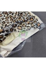 Elbise Poşeti LEOPAR DESEN (60X90 CM) Askı Delikli (5 ADET) Şeffaf Kıyafet Koruma Hurç Kılıf Naylon