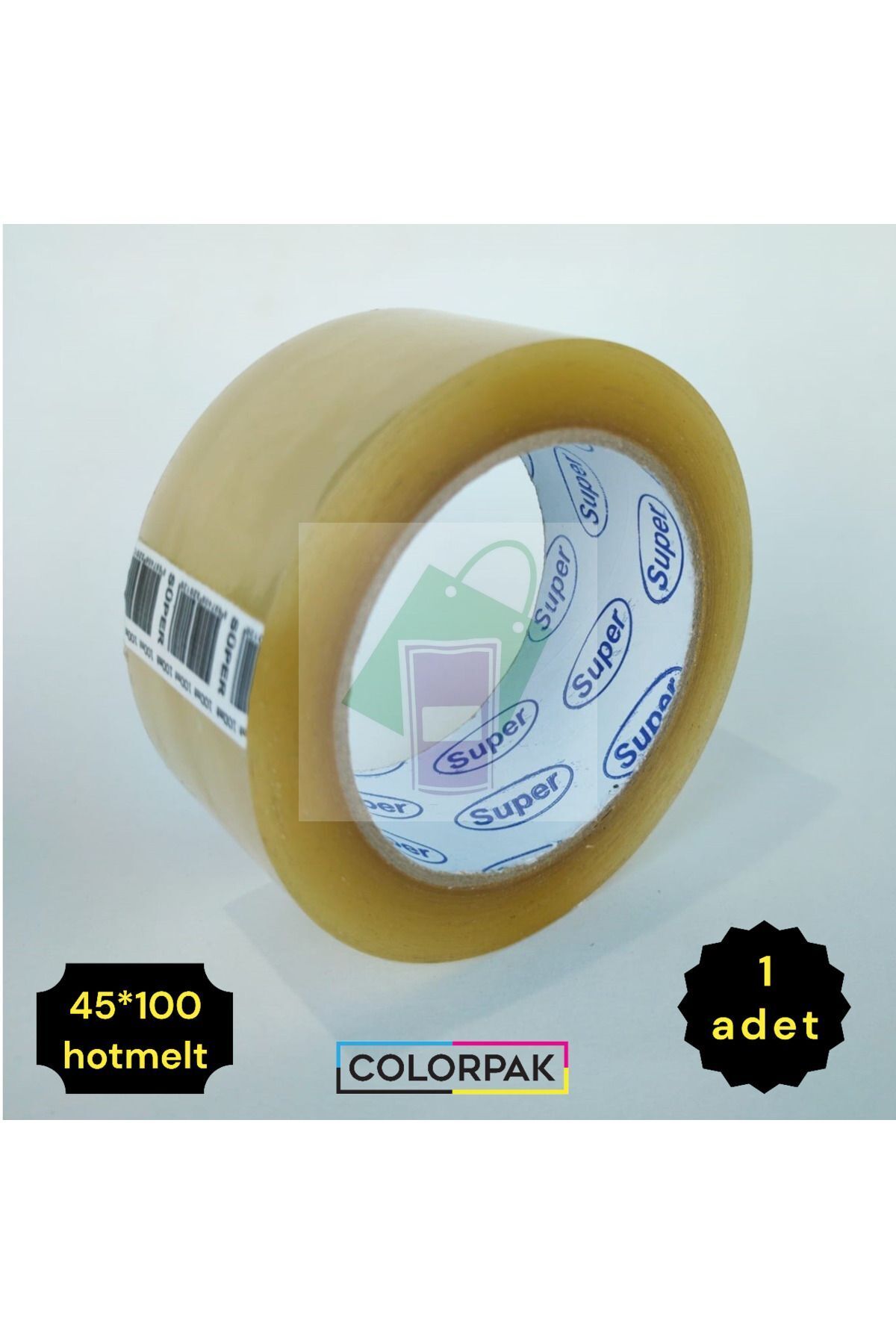 Koli Bandı (45MM*100METRE) Hotmelt (1 ADET) Şeffaf, Yüksek Kalite