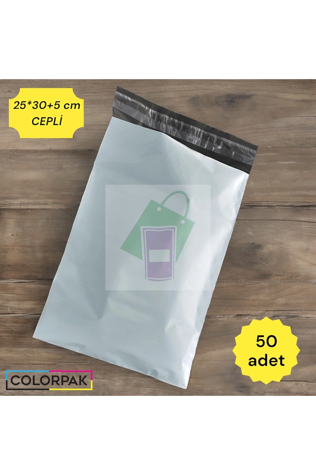 Kargo Poşeti (25x30+5 cm) cepli (50 Adet)