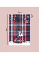 Kargo Poşeti Yılbaşı Özel Baskılı Hediye Paketi (35x45+5 cm) cepsiz (10 adet)