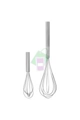 pabjuda 2 Parça Çelik Çırpıcı 2 Li Metal Tel Çırpıcı Mutfak Ürünleri