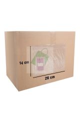 Kargo Fatura Cebi (26x14 cm) yapışkanlı şeffaf (50 Adet)