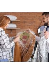 Elbise Poşeti (60*120 CM) Askı Delikli Omuzlu Kesim (10ADET) Şeffaf Kıyafet Koruma Hurç Kılıf Naylon