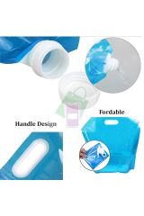 Katlanabilir su bidonu 5 litrelik kamp outdoor bidon 1 adet