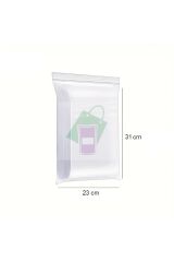 Çok Amaçlı Kilitli Torba (25 Adet) 23x31 cm kilitli kalın buzdolabı poşeti sandviç beslenme torbası