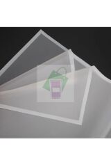 Çiçek Buket Ambalaj Jelatin Kağıdı (Transparan BEYAZ zemin ve BEYAZ kenarlı) Mat Opp 55x55cm 20 adet