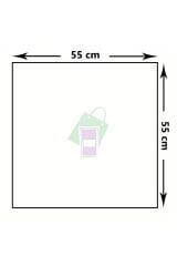 Çiçek Buket Ambalaj Jelatin Kağıdı (Karışık Renkler: Beyaz ve Pembe) Mat Opp 55x55cm 10 adet