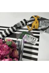 Çiçek Buket Ambalaj Jelatin Kağıdı (TEACHER-ÖĞRETMENLER GÜNÜ ÖZEL SERİ-1) Mat Opp 58x58cm (5 adet)