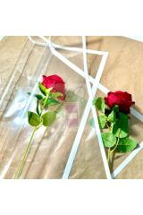 Çiçek Buket Ambalaj Jelatin Kağıdı (ŞEFFAF ZEMİN VE BEYAZ KENARLI) Parlak Opp 55x55cm (20 ADET)